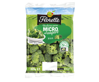 Brócoli preparado para microondas FLORETTE 225 g. Brócoli preparado para microondas FLORETTE 225 g.