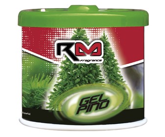 Ambientador en gel para coche, en envase de lata con dosificador y con olor a pino, ROLMÓVIL. Ambientador en gel para coche, en envase de lata con dosificador y con olor a pino, ROLMÓVIL.