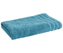 Toalla lisa de baño color azul, de algodón, 540g/m², ACTUEL.
