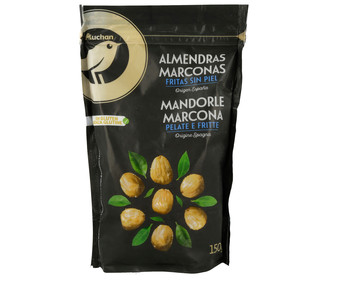 Almendras Marconas fritas, sin piel 150 g.
