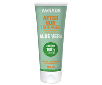 After sun hidratante con extracto 100% natural de aloe vera AGRADO 200 ml.