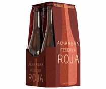 Cerveza ALHAMBRA RESERVA ROJA pack de 4 uds. x 33 cl.