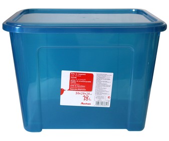 Caja multiúsos 18 litros con tapa Caja multiúsos 18 litros con tapa
