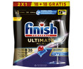 Detergente lavavajillas a máquina FINISH Ultimate 18 + 18 cápsulas gratis, 465 g.