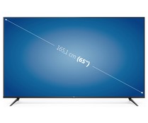 Televisión 165,1cm (65") LED TCL 65P615 4K, HDR, SMART TV, WIFI, BLUETOOTH, TDT T2, USB reproductor, 3HDMI, 60HZ.