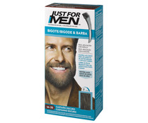 Colorante en gel para barba, bigote y patillas tono M-35 castaño oscuro JUST FOR MEN 15 ml.