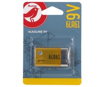 Pila alcalina de petaca, 9V, 6LR61, PRODUCTO ALCAMPO +power.