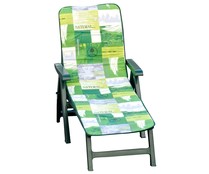 Tumbona plegable con 4 posiciones GARDEN LIFE.