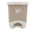 Cubo de basura pedal, beige 24 l.