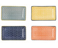 Plato rectangular fabricado en porcelana, 15,5x9x2cm, varios modelos, Pippa QUID.