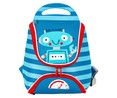 Mochila preescolar diseño de robot, color azul y rojo, PRODUCTO ALCAMPO, 24x25x13cm.