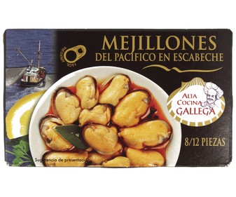Mejillones en escabeche lata de 62 gramos Mejillones en escabeche lata de 62 gramos