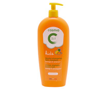 Gel para ducha, baño de espuma y champú con aroma a mango y piña COSMIA Kids 400 ml.