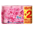 Papel higiénico tres capas  con aroma a rosa FOXY Bouquet   Fds.