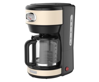 Cafetera de goteo WESTINGHOUSE WKCMR621WH crema vintage, 10 tazas, filtro permanente, antigoteo, apagado automático. Cafetera de goteo WESTINGHOUSE WKCMR621WH crema vintage, 10 tazas, filtro permanente, antigoteo, apagado automático.