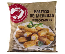 Palitos de merluza, rebozados y congelados PRODUCTO ALCAMPO 400 g.