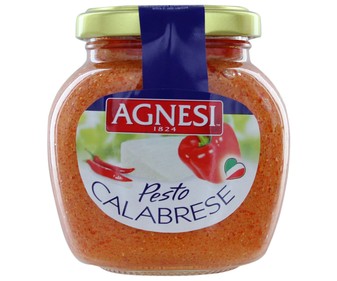 Salsa pesto calabrese frasco de 185 gramos Salsa pesto calabrese frasco de 185 gramos