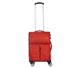 Maleta de cabina soft de 55 cm de color rojo y 8 ruedas ABS, AIRPORT ALCAMPO.