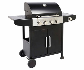 Barbacoa de gas con 4 quemadores y 1 quemador opcional, área de cocinado de 60x42cm. GARDEN STAR ALCAMPO. Barbacoa de gas con 4 quemadores y 1 quemador opcional, área de cocinado de 60x42cm. GARDEN STAR ALCAMPO.