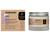 Crema de noche tiple acción (antiedad, detox y calmante) BABARIA Bio 50 ml.