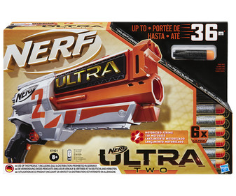 Lanzador de dardos motorizado NERF Ultra Two. Lanzador de dardos motorizado NERF Ultra Two.