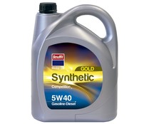 Aceite sintético para vehículos con motores de gasolina o diésel  KRAFFT Gold Synthetic competition 5 litros.