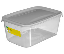 Recipiente hermético rectangular de plástico, 3 litros de capacidad, PRODUCTO ECONÓMICO ALCAMPO.