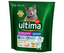 Pienso para gatos esterilizados senior a base de pollo ULTIMA AFFINITY bolsa 800 g. 