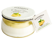 Yogur griego cremoso natural azucarado, con limón y hierba buena PASTORET Capricho de yogur 150 g.