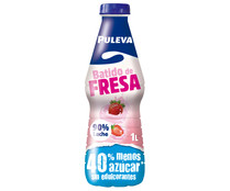 Batido con sabor a fresa, elaborado con un 90% de leche PULEVA 1 l.