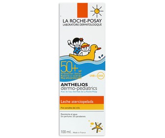 Leche solar niños, alta protección IP 50+, resistente al agua LA ROCHE POSAY 100 ml. Leche solar niños, alta protección IP 50+, resistente al agua LA ROCHE POSAY 100 ml.