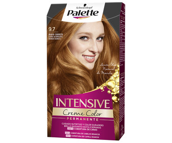 Tinte de pelo permanente tono 9.7 rubio cobrizo PALETTE Intensive creme color de Schwarzkopf. Tinte de pelo permanente tono 9.7 rubio cobrizo PALETTE Intensive creme color de Schwarzkopf.