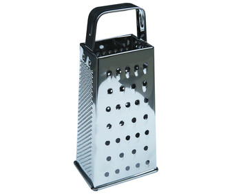Rallador de acero inoxidable con 4 caras, ESSENTIAL. Rallador de acero inoxidable con 4 caras, ESSENTIAL.
