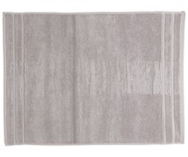 Alfombra de baño 100% algodón color gris claro, densidad de 1000g/m², 50x70 cm. ACTUEL.