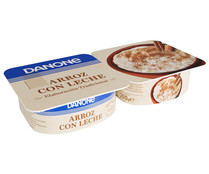 Arroz con leche con un toque de canela DANONE 2 x 130 g.