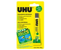 Tubo de plástico blando e irrompible de adhesivo extrafuerte universal de 18mm no gotea UHU.