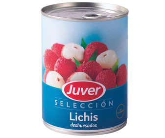 Lichis deshuesados en almíbar 250 gramos Lichis deshuesados en almíbar 250 gramos