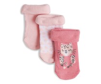 Lote de 3 pares de calcetines para reción nacido IN EXTENSO, talla 15/17.