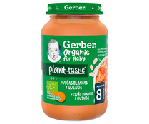 Tarrito de judías blancas y quinoa, a partir de 8 meses, GERBER Organic 190 g.