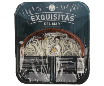 Sucedáneo de angulas EXQUISITAS DEL MAR 200 gramos Sucedáneo de angulas EXQUISITAS DEL MAR 200 gramos
