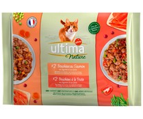 Alimento gato húmedo salmón-trucha ÚLTIMA 4 uds. x 85 g.