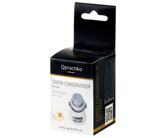 Tapón para botellas de cava, QPRACTIKO. Tapón para botellas de cava, QPRACTIKO.