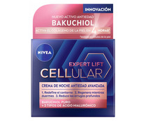 Crema de noche con acción antiedad avanzada NIVEA Expert lift cellular 50 ml.