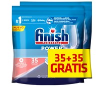 Detergente en pastillas para lavavajillas FINISH POWERBALL 35 + 35 uds.