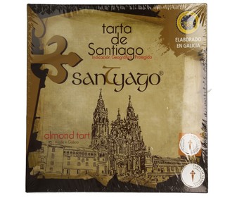 Tarta de Santiago con indicación geográfica protegida 700 g. Tarta de Santiago con indicación geográfica protegida 700 g.