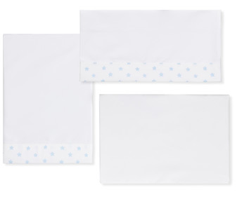 Tríptico para cuna, estampado estrellas, INTERBABY. Tríptico para cuna, estampado estrellas, INTERBABY.