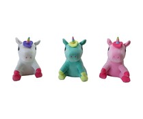 Unicornio de peluche 30cm colores surtido, ONE TWO FUN ALCAMPO.