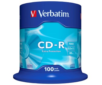Pack tarrina CD grabable 100 unidades Pack tarrina CD grabable 100 unidades