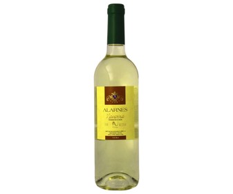 Vino blanco con denominación de origen Navarra ALARNES botella de 75 cl. Vino blanco con denominación de origen Navarra ALARNES botella de 75 cl.