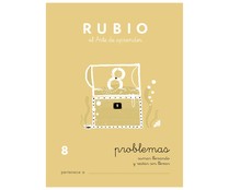 Problemas 8, sumar llevando y restar sin llevar, 6-7 años RUBIO.